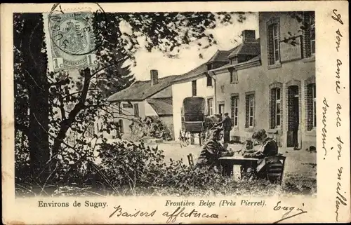 Ak Sugny Bohan Vresse sur Semois Wallonien Namur, Frontiere Belge, Ortsansicht