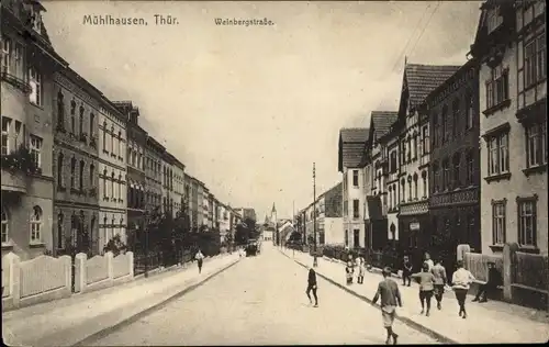 Ak Mühlhausen in Thüringen, Weinbergstraße