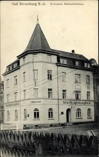 Ak Ronneburg in Thüringen, Restaurant Waldschlößchen