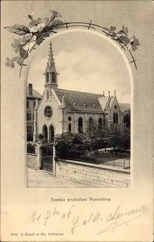 Ak Pruntrut Porrentruy Kanton Jura, protestantischer Tempel