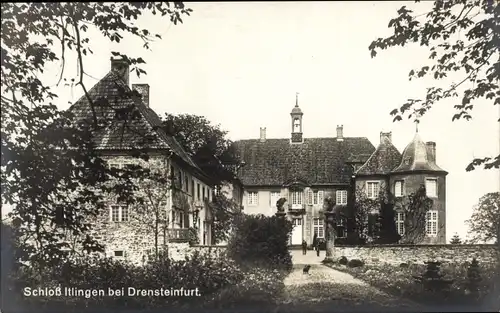 Ak Herbern Ascheberg im Münsterland Westfalen, Schloss Itlingen, Totalansicht, Vorderseite