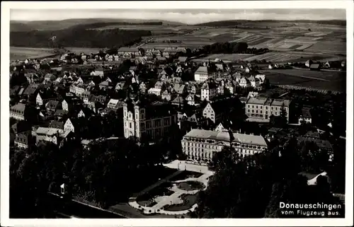 Ak Donaueschingen im Schwarzwald, Fliegeraufnahme