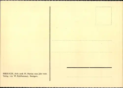 Künstler Ak Merian, Biberach im Schwarzwald Baden, Gesamtansicht