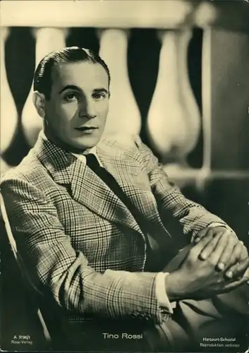 Ak Schauspieler Tino Rossi, Portrait