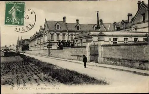 Ak Soissons Aisne, Les Hospices