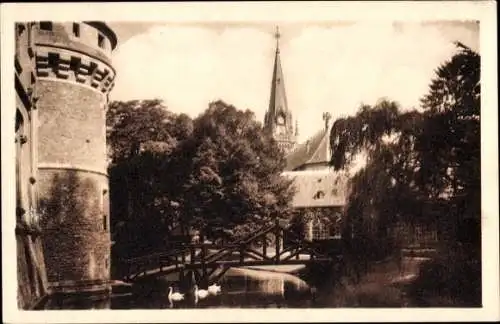 Ak Vigny Val d’Oise, Petit Pont aux fosses du Chateau