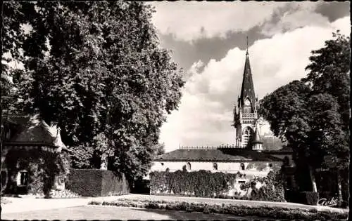 Ak Vigny Val d’Oise, l'Eglise vue du Chateau