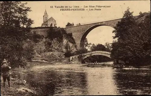 Ak Pierre Perthuis Yonne, Les Ponts