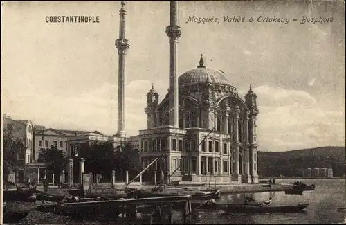 Ak Konstantinopel Istanbul Türkiye, Bosporus, Valide-Moschee in Ortakeuy