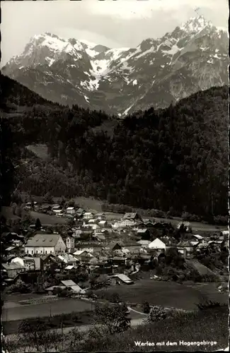 Ak Werfen in Salzburg, Gesamtansicht, Hagengebirge