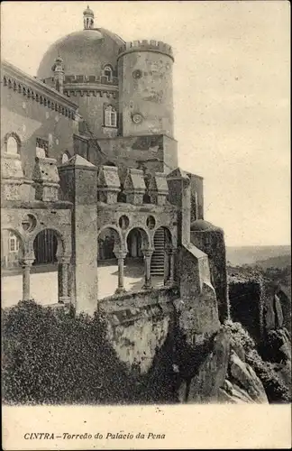 Ak Sintra Cintra Portugal, Torreao do Palacio da Pena