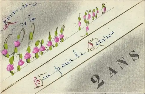 Ak Jahreszahl 1905, Blumen