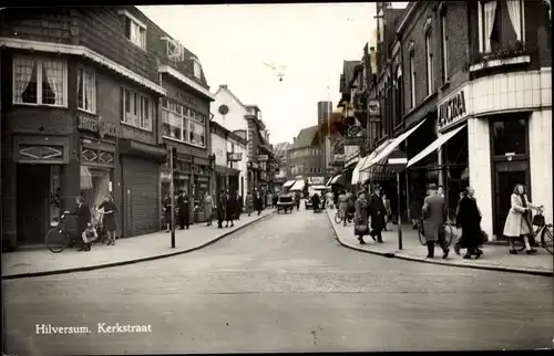 Ak Hilversum Nordholland Niederlande, Kerkstraat