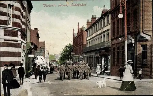 Ak Aldershot Hampshire England, Victoria Road