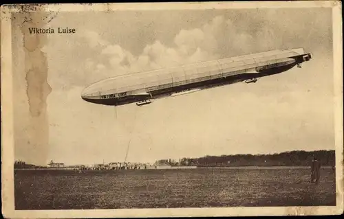 Ak Zeppelin Viktoria Luise, Luftschiff, Landung, LZ 11