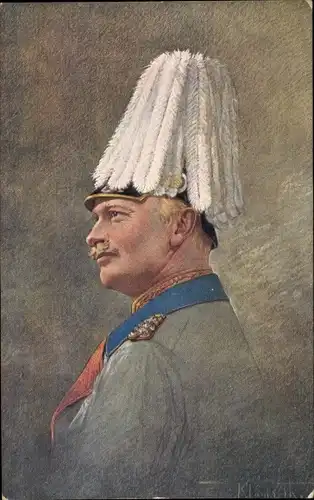 Künstler Ak Klamroth, König Friedrich August III. von Sachsen, Portrait