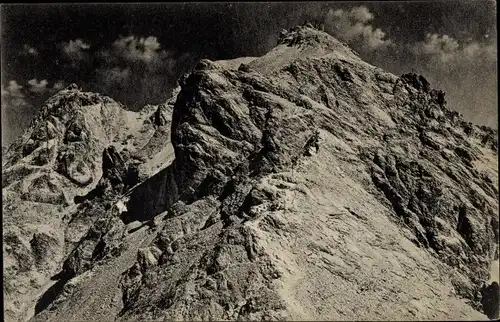 Ak Zugspitze, Zugspitzgrat mit West- und Ostgipfel