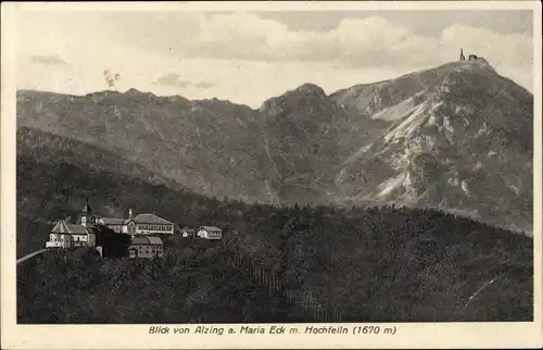 Ak Siegsdorf in Oberbayern, Kloster Maria Eck, Hochfelln