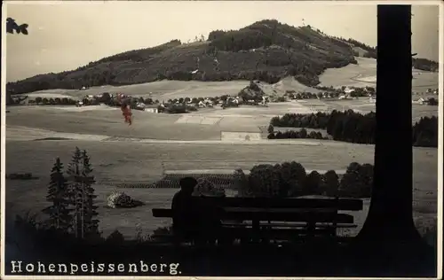 Ak Hohenpeißenberg Peißenberg Oberbayern, Gesamtansicht, Berg