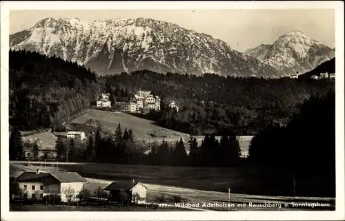 Ak Adelholzen Siegsdorf in Oberbayern, Teilansicht, Rauschberg, Sonntagshorn