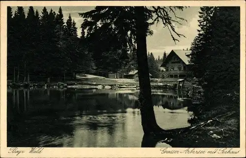 Ak Bayerisch Eisenstein in Niederbayern, Arberseehaus