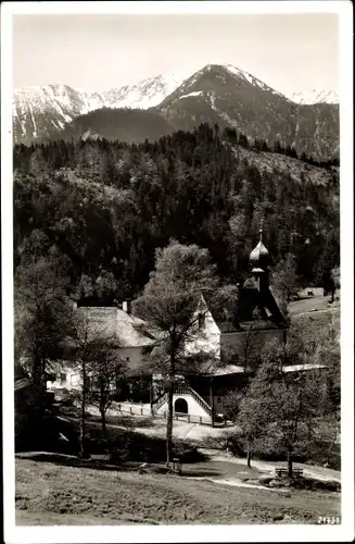 Ak Birkenstein Fischbachau, Blick auf die Wallfahrtskapelle Maria Himmelfahrt