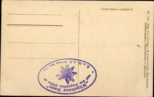 Ak Zugspitze, Westgrat