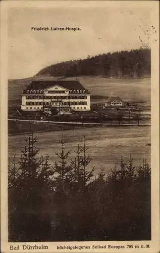 Ak Bad Dürrheim im Schwarzwald, Friedrich Luisen Hospiz