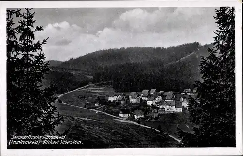 Ak Dürrenwaid Geroldsgrün Oberfranken, Ortsansicht, Blick auf Silberstein, Frankenwald