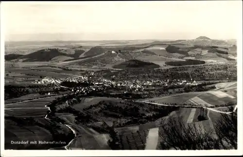 Ak Donzdorf in Württemberg, Ortspanorama mit Hohenstaufen