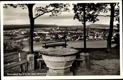 Ak Bonndorf im Schwarzwald, Ortsansicht, Aussichtspunkt