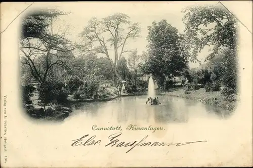 Ak Cannstatt Stuttgart in Württemberg, Kuranlagen