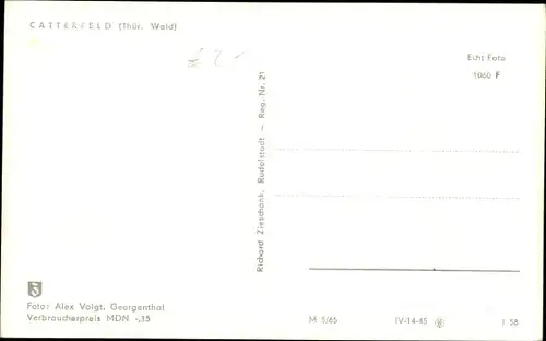 Ak Catterfeld Leinatal in Thüringen, Totalansicht