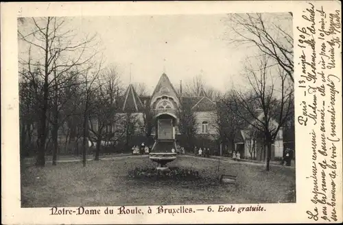 Ak Brüssel Brüssel, Notre-Dame de Roule, Freie Schule