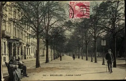 Ak Brüssel Brüssel, Avenue Louise