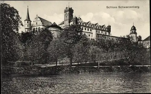 Ak Scheinfeld Mittelfranken, Schloss Schwarzenberg