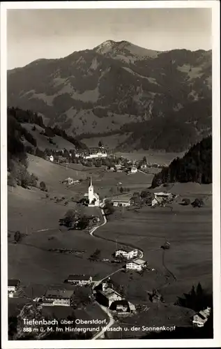 Ak Tiefenbach Oberstdorf im Oberallgäu, Ortsansicht, Wasach, Sonnenkopf