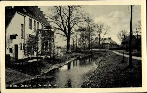 Ak Raalte Overijssel, Blick auf das Rathaus