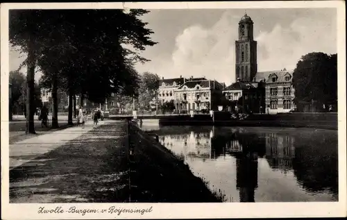 Ak Zwolle Overijssel Niederlande, Burgem. von Roijensingel
