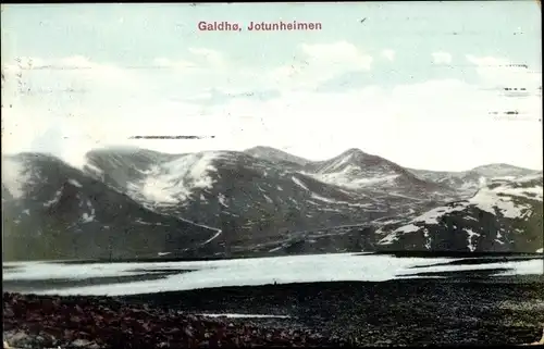 Ak Jotunheimen Norwegen, Galdhøpiggen, Galdhø