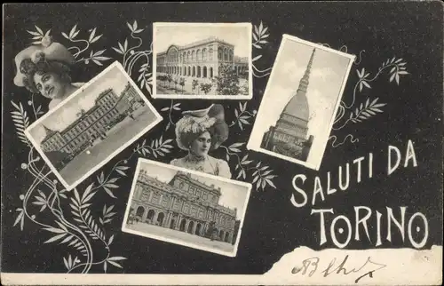 Ak Torino Turin Piemonte, Teilansichten