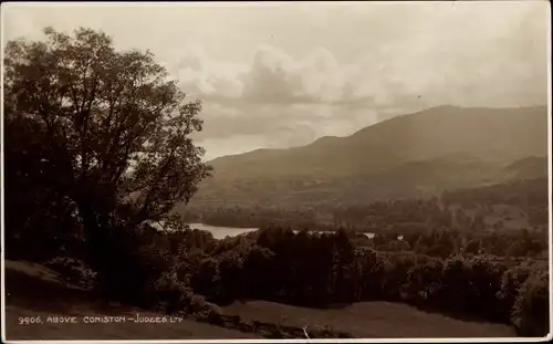 Ak Coniston Cumbria England, Landschaft, Richter