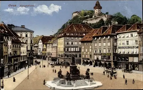 Ak Graz Steiermark, Hauptplatz