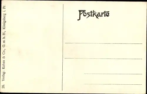 Ak Druschba Allenburg Ostpreußen, Kirche, Kriegszerstörung 1. WK