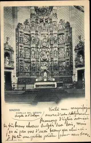 AK Madrid, Spanien, Bischofskapelle
