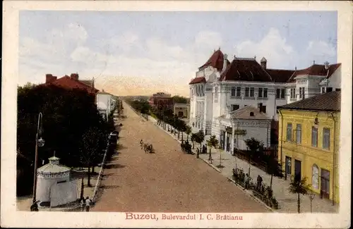 Ak Buzeu Buzău Busäu Rumänien, Bulevardul I. C. Bratianu