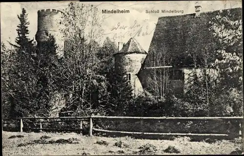 Ak Mindelheim im Unterallgäu, Schloss Mindelburg