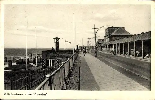 Ak Wilhelmshaven an der Nordsee, Strandbad