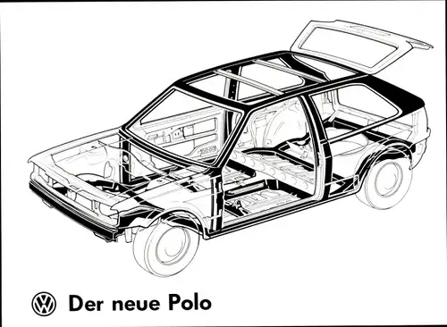 Foto Auto, Volkswagen Polo, Formstabile Sicherheitsfahrgastzelle