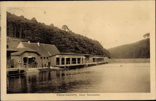 Ak Kaiserslautern in der Pfalz, Neuer Badeweiher